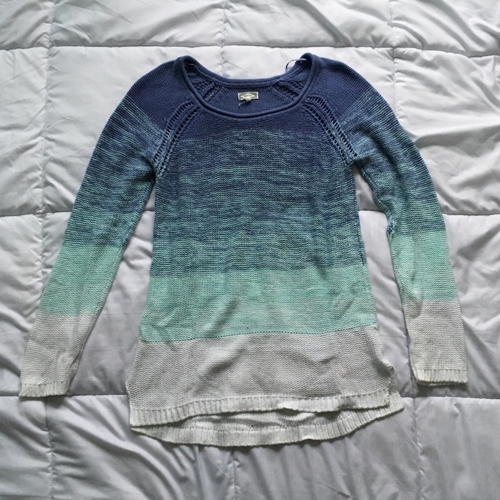 Blue Ombre Knitted Sweater Size M